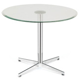Mesa vidro Nilo para escritório